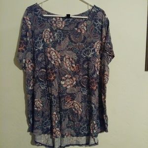 Butterflies and floral top